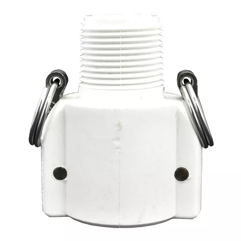1" Food-Grade Polypropylene Camlock Coupling - Female Coupler x MNPT (100BFD) (Clearance)