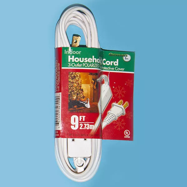 28150 9' Extension Cord ( white)